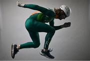 28 May 2025; Team Ireland winter athletes gather for a team camp at the Sport Ireland Campus in Dublin ahead of the final qualification phase for the Milano Cortina 2026 Winter Olympic Games next February. In attendance is  Speed Skater, Sean McAnuff. Photo by David Fitzgerald/Sportsfile