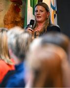 28 May 2025; Chef de Mission Nancy Chillingworth attends the evening event at The Old Spot in Dublin as Winter Olympic hopefuls take part in the Team Ireland Milano Cortina 2026 team camp. The Winter Olympics will take place across Northern Italy in February 2026. Photo by Shauna Clinton/Sportsfile