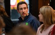 28 May 2025; Athletes and guests gather at a special team dinner hosted by the Olympic Federation of Ireland during the Winter Olympic Team Camp in Dublin. The evening was attended by Cross Country Skier Thomas Maloney Westgaard at The Old Spot in Dublin, celebrating the journey to Milano Cortina 2026. Photo by Shauna Clinton/Sportsfile