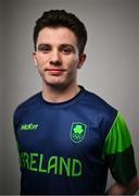 28 May 2025; Team Ireland winter athletes gather for a team camp at the Sport Ireland Campus in Dublin ahead of the final qualification phase for the Milano Cortina 2026 Winter Olympic Games next February. In attendance is Short Track Skater, Liam O'Brien. Photo by Shauna Clinton/Sportsfile