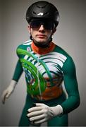 28 May 2025; Team Ireland winter athletes gather for a team camp at the Sport Ireland Campus in Dublin ahead of the final qualification phase for the Milano Cortina 2026 Winter Olympic Games next February. In attendance is Short Track Skater, Liam O'Brien. Photo by Shauna Clinton/Sportsfile