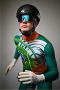 28 May 2025; Team Ireland winter athletes gather for a team camp at the Sport Ireland Campus in Dublin ahead of the final qualification phase for the Milano Cortina 2026 Winter Olympic Games next February. In attendance is Short Track Skater, Liam O'Brien. Photo by Shauna Clinton/Sportsfile