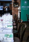 28 May 2025; A general view of a special team dinner hosted by the Olympic Federation of Ireland at The Old Spot in Dublin, celebrating the journey to Milano Cortina 2026 during the Winter Olympic Team Camp event. Photo by Shauna Clinton/Sportsfile