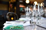 28 May 2025; A general view of a special team dinner hosted by the Olympic Federation of Ireland at The Old Spot in Dublin, celebrating the journey to Milano Cortina 2026 during the Winter Olympic Team Camp event. Photo by Shauna Clinton/Sportsfile