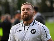 30 May 2025; Conor McGregor of Blackforge FC makes his way to the dressing room after the AUL Challenge Cup Final match between Blackforge FC and Roc Celtic FC at the AUl Complex in Clonshaugh, Dublin. Photo by Tom Beary/Sportsfile