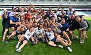 31 May 2025; The New York team after their side's victory in the Lory Meagher Cup final match between Cavan and New York at Croke Park in Dublin. Photo by Stephen Marken/Sportsfile