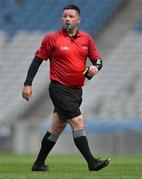 31 May 2025; Referee Kevin Parke during the Lory Meagher Cup final match between Cavan and New York at Croke Park in Dublin. Photo by Stephen Marken/Sportsfile