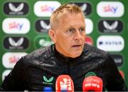 5 June 2025; Head coach Heimir Hallgrimsson during a Republic of Ireland media conference at the FAI Headquarters in Abbotstown, Dublin. Photo by Stephen McCarthy/Sportsfile