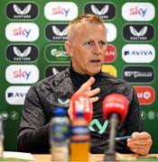 5 June 2025; Head coach Heimir Hallgrimsson during a Republic of Ireland media conference at the FAI Headquarters in Abbotstown, Dublin. Photo by Stephen McCarthy/Sportsfile