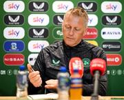 5 June 2025; Head coach Heimir Hallgrimsson during a Republic of Ireland media conference at the FAI Headquarters in Abbotstown, Dublin. Photo by Stephen McCarthy/Sportsfile