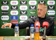 5 June 2025; Head coach Heimir Hallgrimsson during a Republic of Ireland media conference at the FAI Headquarters in Abbotstown, Dublin. Photo by Stephen McCarthy/Sportsfile