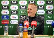 5 June 2025; Head coach Heimir Hallgrimsson during a Republic of Ireland media conference at the FAI Headquarters in Abbotstown, Dublin. Photo by Stephen McCarthy/Sportsfile