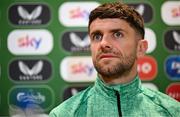 5 June 2025; Robbie Brady during a Republic of Ireland media conference at the FAI Headquarters in Abbotstown, Dublin. Photo by Stephen McCarthy/Sportsfile