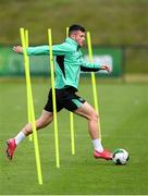 5 June 2025; Josh Honohan during a Republic of Ireland training session at the FAI National Training Centre in Abbotstown, Dublin. Photo by Stephen McCarthy/Sportsfile
