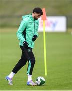 5 June 2025; Troy Parrott during a Republic of Ireland training session at the FAI National Training Centre in Abbotstown, Dublin. Photo by Stephen McCarthy/Sportsfile