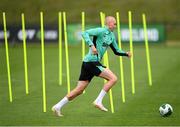 5 June 2025; Will Smallbone during a Republic of Ireland training session at the FAI National Training Centre in Abbotstown, Dublin. Photo by Stephen McCarthy/Sportsfile