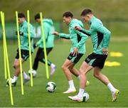 5 June 2025; Dara O'Shea during a Republic of Ireland training session at the FAI National Training Centre in Abbotstown, Dublin. Photo by Stephen McCarthy/Sportsfile