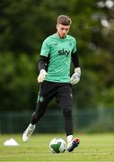 5 June 2025; Goalkeeper Josh Keeley during a Republic of Ireland training session at the FAI National Training Centre in Abbotstown, Dublin. Photo by Stephen McCarthy/Sportsfile