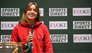5 June 2025; Kate Mooney of Shelbourne after the Sports Direct Women’s FAI Cup first round draw at the Conference Centre on the Sport Ireland National Sport Campus in Abbotstown, Dublin Photo by Seb Daly/Sportsfile