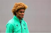 5 June 2025; John Joe Patrick Finn during a Republic of Ireland training session at the FAI National Training Centre in Abbotstown, Dublin. Photo by Stephen McCarthy/Sportsfile