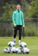 5 June 2025; Goalkeeper Caoimhin Kelleher during a Republic of Ireland training session at the FAI National Training Centre in Abbotstown, Dublin. Photo by Stephen McCarthy/Sportsfile