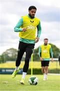 5 June 2025; Andrew Omobamidele during a Republic of Ireland training session at the FAI National Training Centre in Abbotstown, Dublin. Photo by Stephen McCarthy/Sportsfile