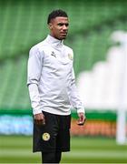 5 June 2025; Ismail Jakobs during a Senegal training session at the Aviva Stadium in Dublin. Photo by Ben McShane/Sportsfile