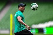 5 June 2025; Advisor El-Hadji Diouf during a Senegal training session at the Aviva Stadium in Dublin. Photo by Ben McShane/Sportsfile