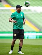 5 June 2025; Advisor El-Hadji Diouf during a Senegal training session at the Aviva Stadium in Dublin. Photo by Ben McShane/Sportsfile