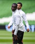 5 June 2025; Habib Diarra during a Senegal training session at the Aviva Stadium in Dublin. Photo by Ben McShane/Sportsfile