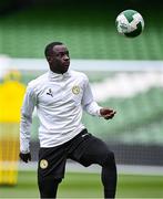 5 June 2025; Habib Diarra during a Senegal training session at the Aviva Stadium in Dublin. Photo by Ben McShane/Sportsfile