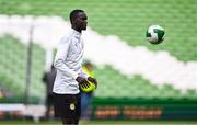 5 June 2025; Mamadou Camara during a Senegal training session at the Aviva Stadium in Dublin. Photo by Ben McShane/Sportsfile