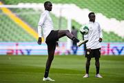 5 June 2025; Mamadou Camara during a Senegal training session at the Aviva Stadium in Dublin. Photo by Ben McShane/Sportsfile