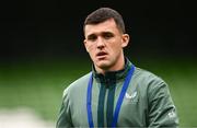 6 June 2025; Jason Knight of Republic of Ireland before the international friendly match between Republic of Ireland and Senegal at the Aviva Stadium in Dublin. Photo by Ben McShane/Sportsfile