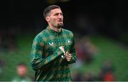 6 June 2025; Matt Doherty of Republic of Ireland before the international friendly match between Republic of Ireland and Senegal at the Aviva Stadium in Dublin. Photo by Stephen McCarthy/Sportsfile