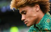 6 June 2025; John Joe Patrick Finn of Republic of Ireland before the international friendly match between Republic of Ireland and Senegal at the Aviva Stadium in Dublin. Photo by Stephen McCarthy/Sportsfile
