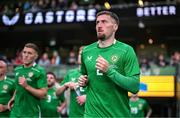6 June 2025; Matt Doherty of Republic of Ireland during the international friendly match between Republic of Ireland and Senegal at the Aviva Stadium in Dublin. Photo by Stephen McCarthy/Sportsfile