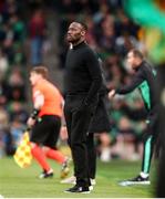 6 June 2025; Senegal head coach Pape Thiaw during the international friendly match between Republic of Ireland and Senegal at the Aviva Stadium in Dublin. Photo by Michael P Ryan/Sportsfile