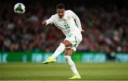 6 June 2025; Ismail Jakobs of Senegal during the international friendly match between Republic of Ireland and Senegal at the Aviva Stadium in Dublin. Photo by Michael P Ryan/Sportsfile
