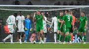 6 June 2025; Killian Phillips of Republic of Ireland reacts after conceding a free kick during the international friendly match between Republic of Ireland and Senegal at the Aviva Stadium in Dublin. Photo by Stephen McCarthy/Sportsfile