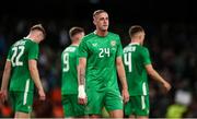 6 June 2025; Killian Phillips of Republic of Ireland after the international friendly match between Republic of Ireland and Senegal at the Aviva Stadium in Dublin. Photo by Michael P Ryan/Sportsfile