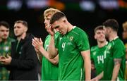 6 June 2025; Dara O'Shea of Republic of Ireland after the international friendly match between Republic of Ireland and Senegal at the Aviva Stadium in Dublin. Photo by David Fitzgerald/Sportsfile