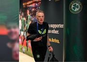 6 June 2025; Republic of Ireland goalkeeping coach Gudmundur Hreidarsson arrives for the international friendly match between Republic of Ireland and Senegal at the Aviva Stadium in Dublin. Photo by Stephen McCarthy/Sportsfile