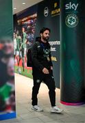 6 June 2025; Republic of Ireland strength and conditioning coach Pepe Lázaro Ramírez arrives for the international friendly match between Republic of Ireland and Senegal at the Aviva Stadium in Dublin. Photo by Stephen McCarthy/Sportsfile