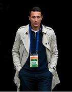 6 June 2025; Former Republic of Ireland international Stephen Kelly and current RTÉ Sport analyst before the international friendly match between Republic of Ireland and Senegal at the Aviva Stadium in Dublin. Photo by Stephen McCarthy/Sportsfile