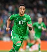 6 June 2025; Adam Idah of Republic of Ireland during the international friendly match between Republic of Ireland and Senegal at the Aviva Stadium in Dublin. Photo by Stephen McCarthy/Sportsfile