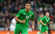 6 June 2025; Adam Idah of Republic of Ireland during the international friendly match between Republic of Ireland and Senegal at the Aviva Stadium in Dublin. Photo by Stephen McCarthy/Sportsfile