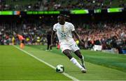 6 June 2025; Antoine Mendy of Senegal during the international friendly match between Republic of Ireland and Senegal at the Aviva Stadium in Dublin. Photo by Stephen McCarthy/Sportsfile