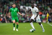 6 June 2025; Antoine Mendy of Senegal during the international friendly match between Republic of Ireland and Senegal at the Aviva Stadium in Dublin. Photo by Stephen McCarthy/Sportsfile