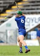 7 June 2025; Connor Delaney of Cavan takes a free during the Electric Ireland Celtic Challenge Corn Tom Hogan final match between Cavan and Louth at Kingspan Breffni in Cavan. Photo by Thomas Flinkow/Sportsfile